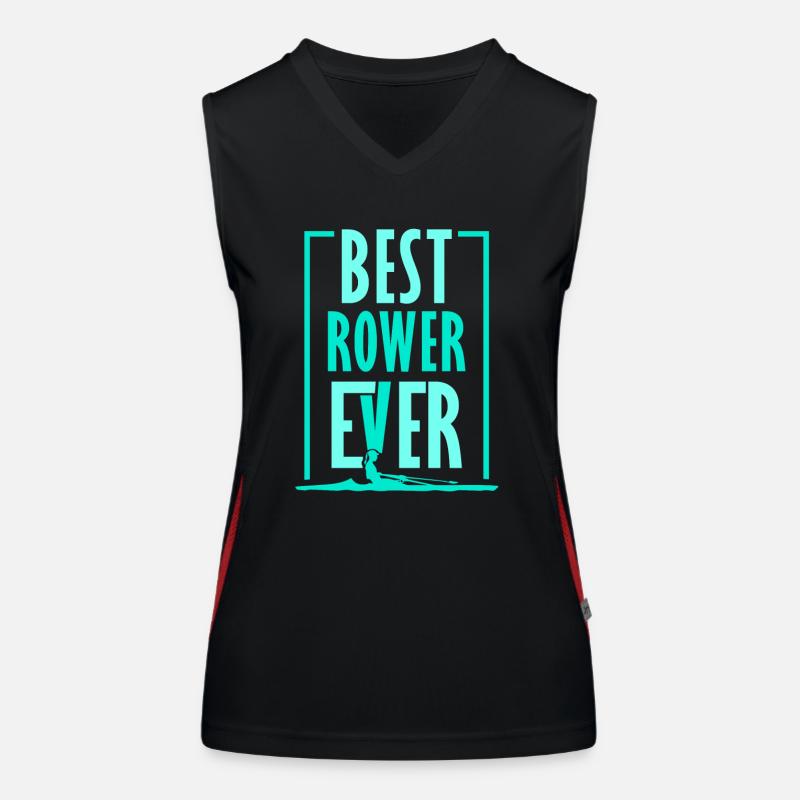 Best Rower Ever Rowing Rowing Rowing Rowing Boat Women's Functional Contrast Tank Top