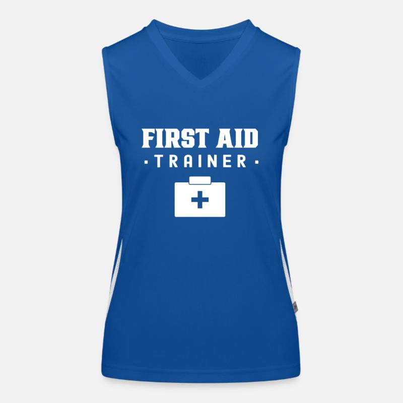 First Aid Instructor Immediate Measures Course Teacher Women's Functional Contrast Tank Top