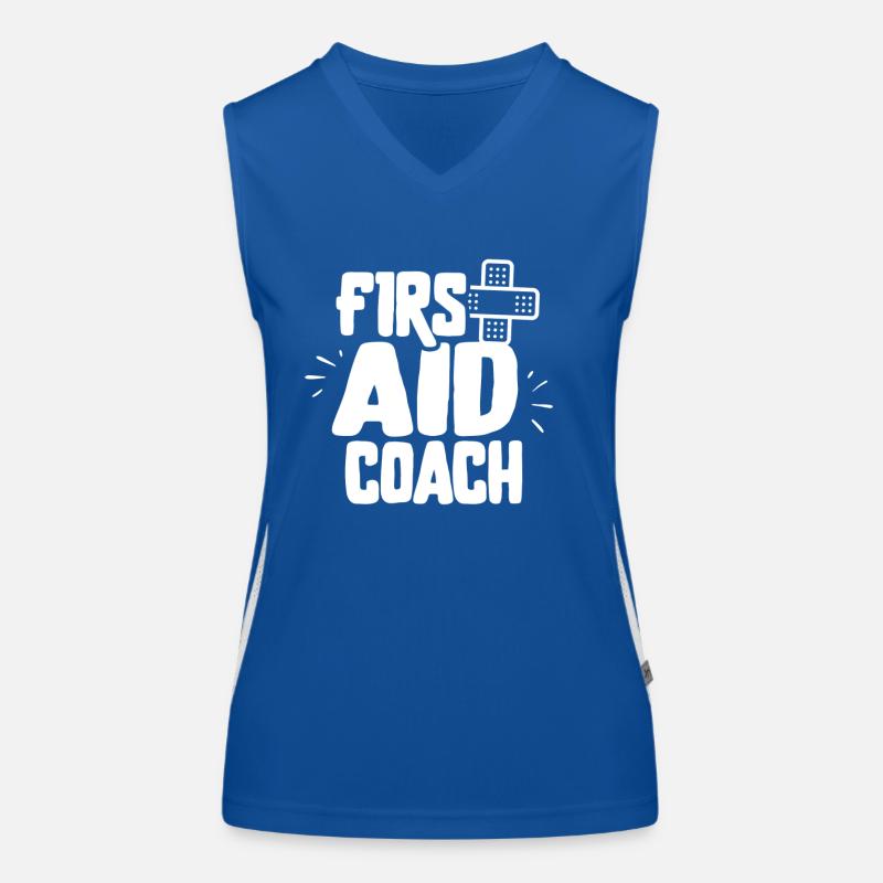 First Aid Trainer Course Immediate Measures Teacher Women's Functional Contrast Tank Top