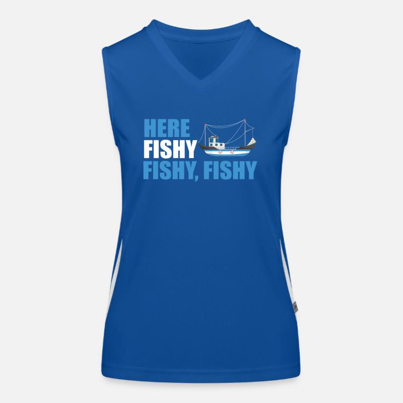 Fischkutter Funktionelles Kontrast-Tank Top für Frauen