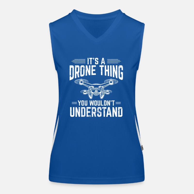 It's A Drone Thing Funny Drone Pilot Funny RC Quad Funktionelles Kontrast-Tank Top für Frauen