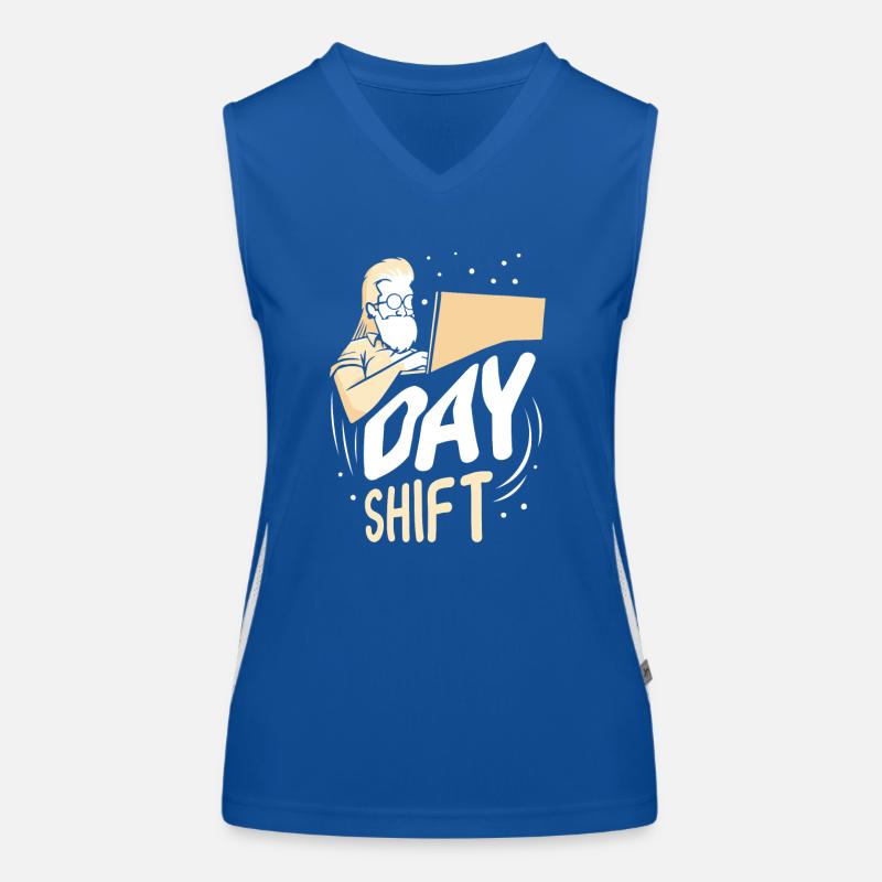 Day shift Shift work Shiftwork Women's Functional Contrast Tank Top