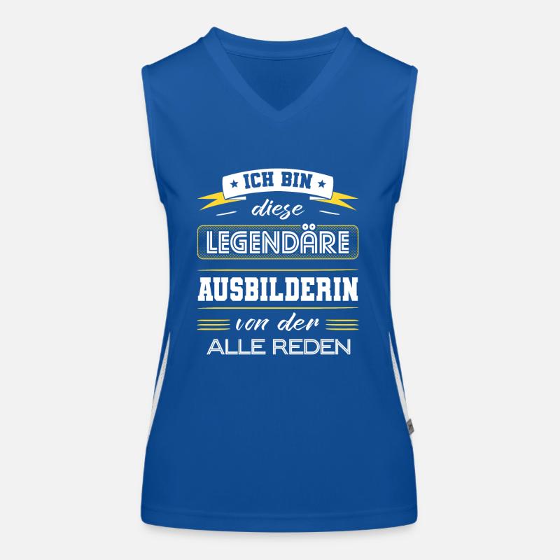 Ich Bin Diese Legendäre Ausbilderin Geschenk Funktionelles Kontrast-Tank Top für Frauen