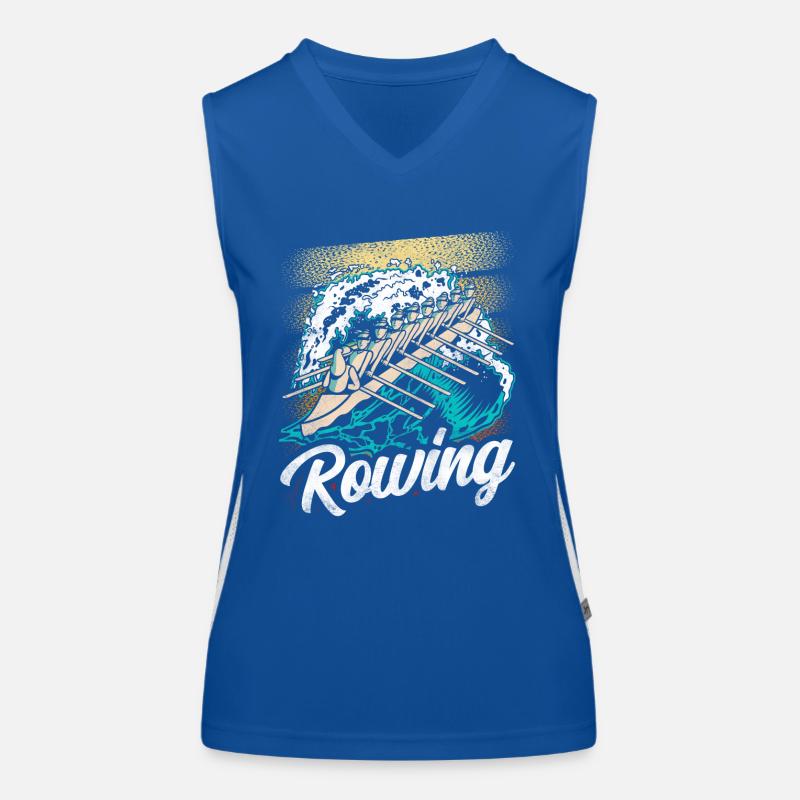 Rowing Rowing Rowing Rowing Boat Rowing Rower Women's Functional Contrast Tank Top
