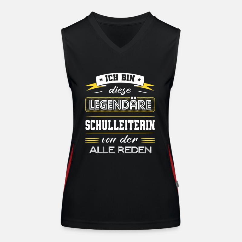 Ich Bin Diese Legendäre Schulleiterin Geschenk Funktionelles Kontrast-Tank Top für Frauen