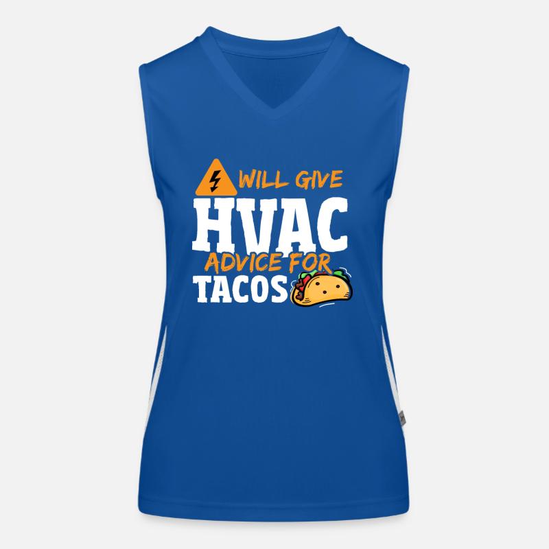 Donnera des conseils de CVC pour le technicien en CVC de Tacos Débardeur respirant contrasté Femme