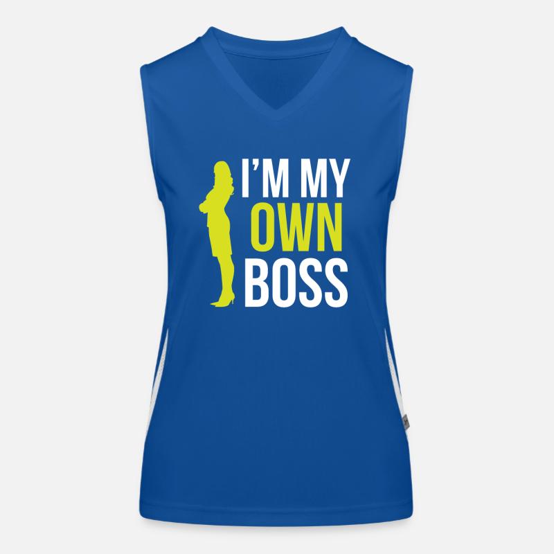 Ich Bin Mein Eigener Chef Mama CEO Gründer Funktionelles Kontrast-Tank Top für Frauen