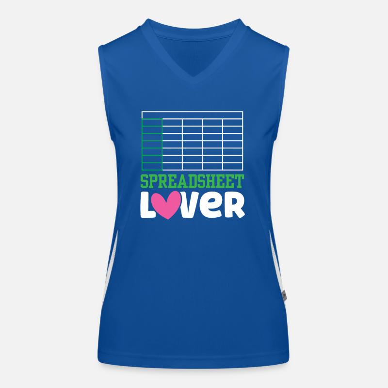 Liebhaber Von Spreadsheets Tabelle Spreadsheet Funktionelles Kontrast-Tank Top für Frauen
