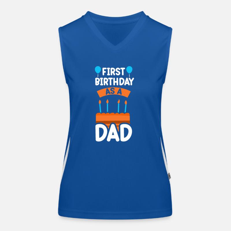 Erster Geburtstag Als Papa Papi Vater Party Funktionelles Kontrast-Tank Top für Frauen