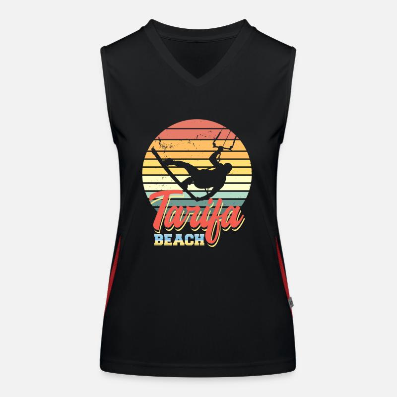 Conception de Kite Surf avec Kiteboard Surfer Débardeur respirant contrasté Femme