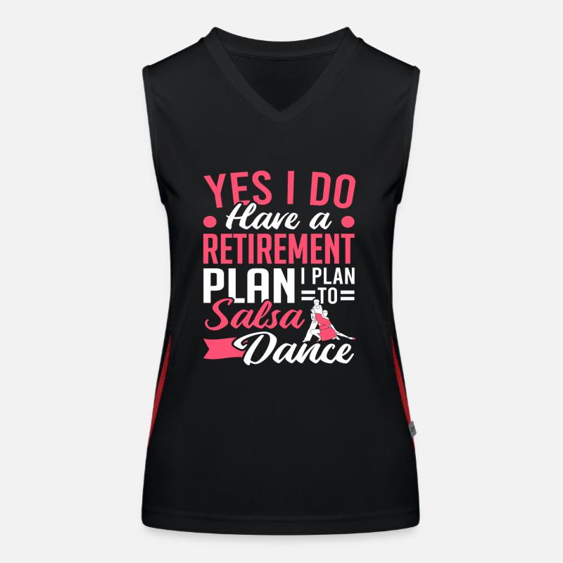 Latin Dancing Ich plane Salsa Tanz Salsa Funktionelles Kontrast-Tank Top für Frauen