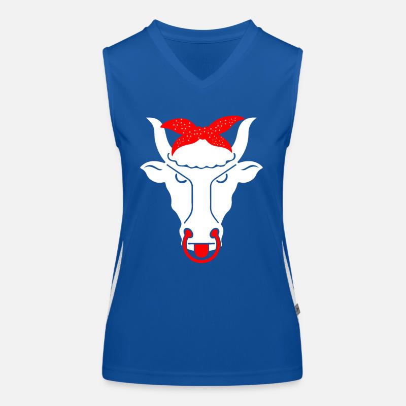 Schweizer Kuh Funktionelles Kontrast-Tank Top für Frauen