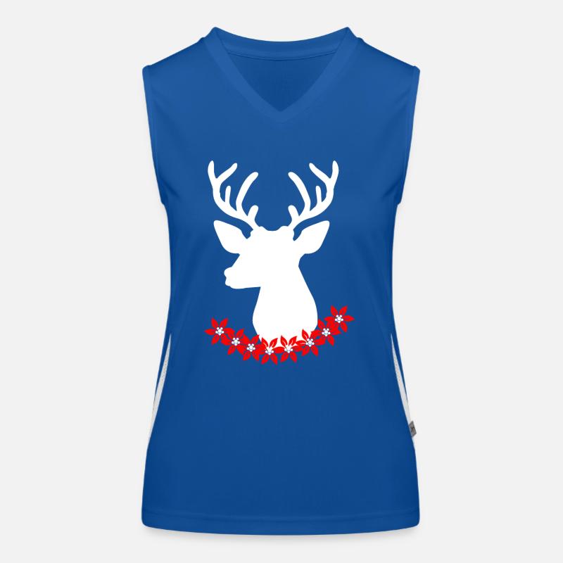 Schweizer Hirsch Funktionelles Kontrast-Tank Top für Frauen