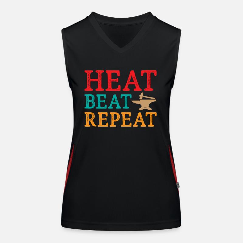 Blacksmith Heat Beat Répéter Débardeur respirant contrasté Femme