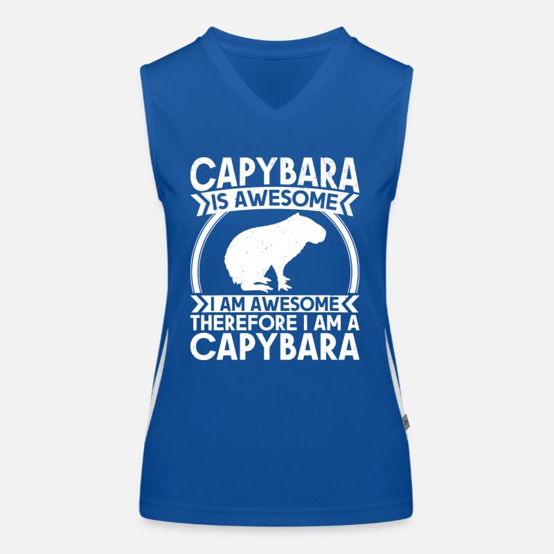 Capybara Rodent Capybara Capybara Women's Functional Contrast Tank Top