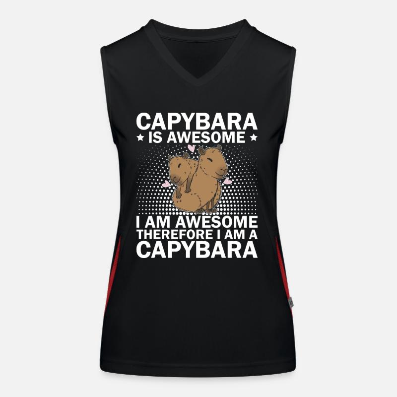 Capybara Rongeur Capybara Capybara Débardeur respirant contrasté Femme