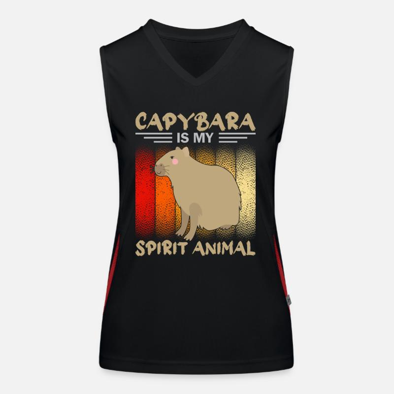 Capybara Rongeur Capybara Capybara Débardeur respirant contrasté Femme