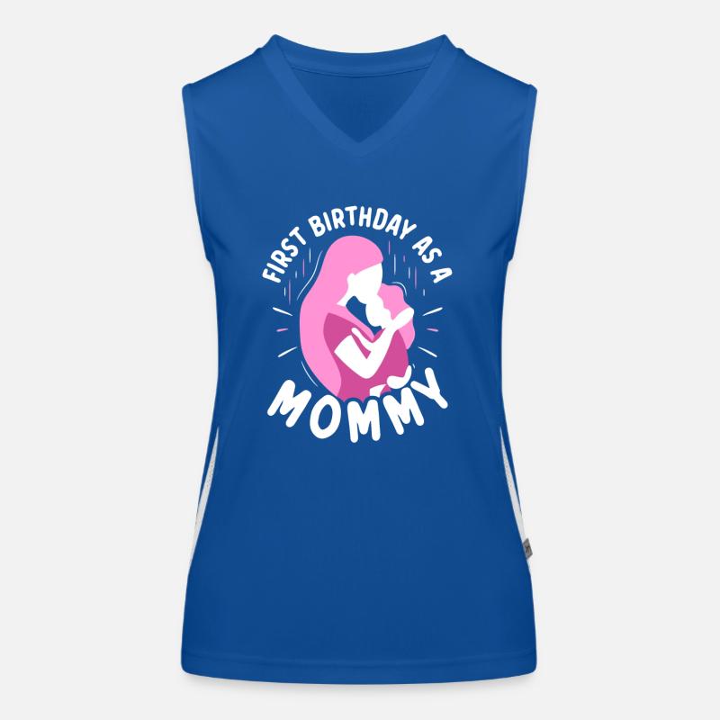 Erster Geburtstag Als Mami Party Mama Mutter Funktionelles Kontrast-Tank Top für Frauen