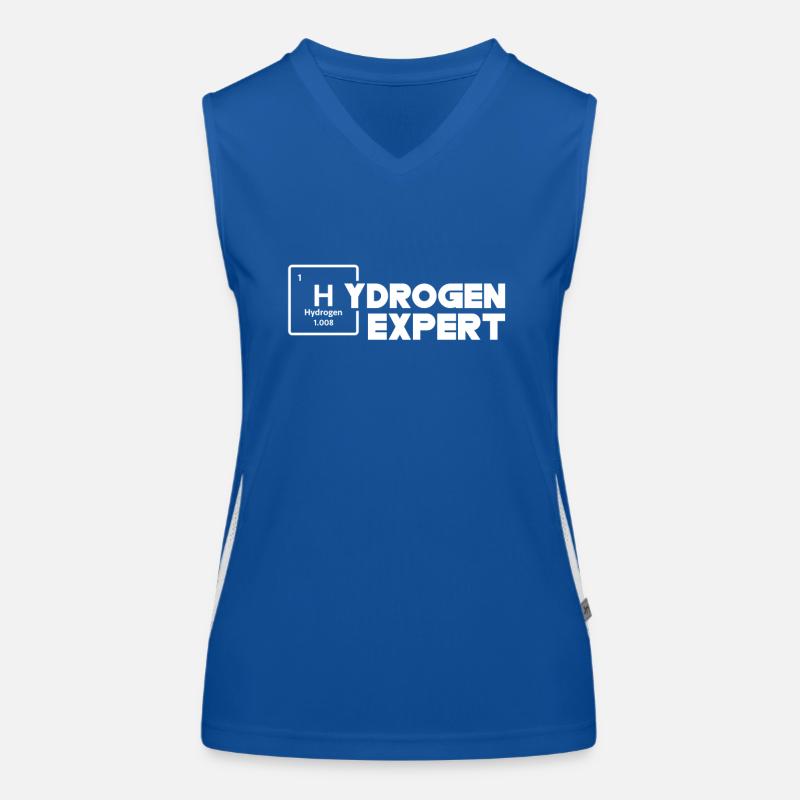 Hydrogen Expert Energy Hydrogen Element Women's Functional Contrast Tank Top