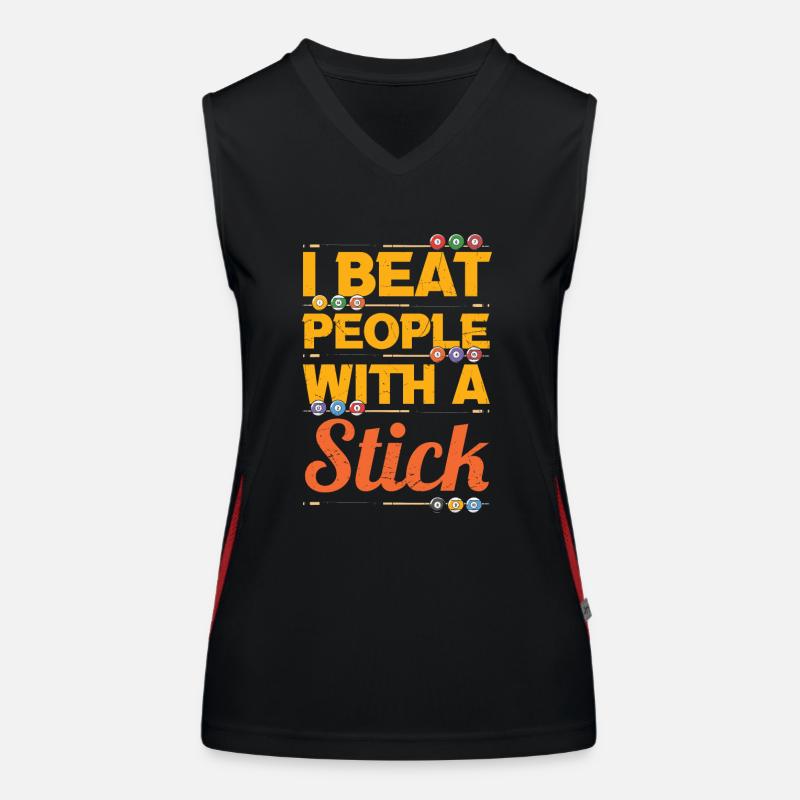 Billard Pool Billard Billardkugel Billardkö 8Ball Funktionelles Kontrast-Tank Top für Frauen
