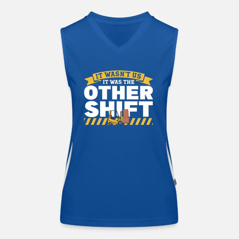 Gabelstaplerfahrer Gabelstapler Staplerfahrer Funktionelles Kontrast-Tank Top für Frauen