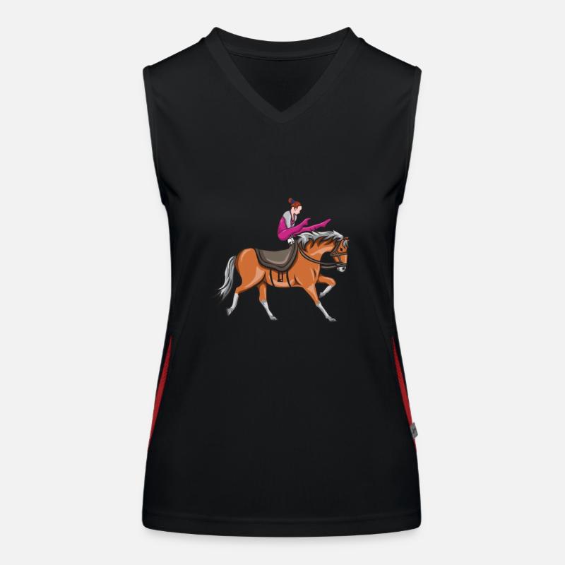 Voltigieren Funktionelles Kontrast-Tank Top für Frauen