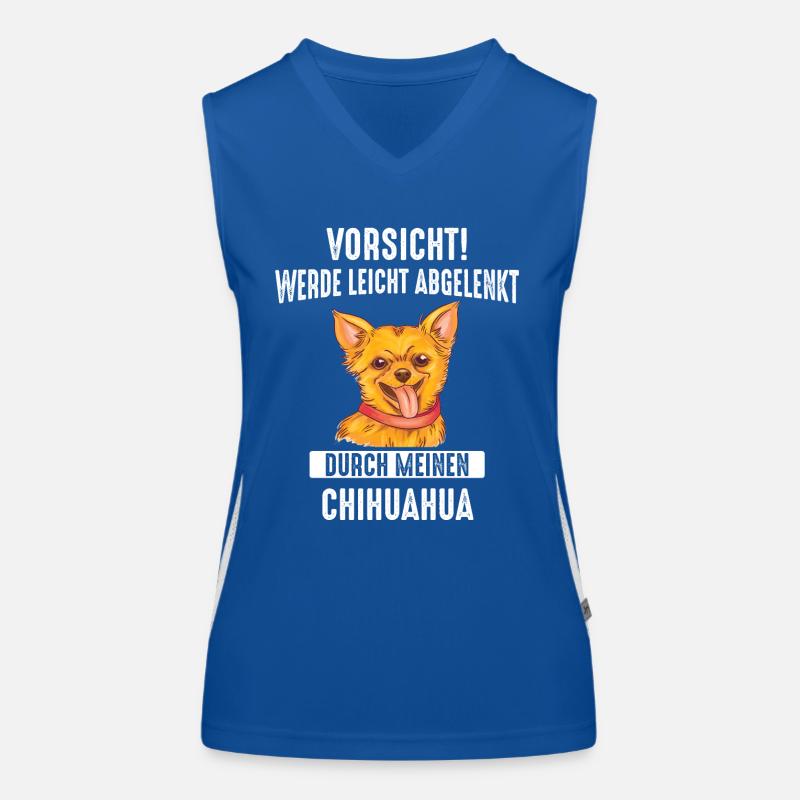 Chihuahua Techichi Hund Funktionelles Kontrast-Tank Top für Frauen