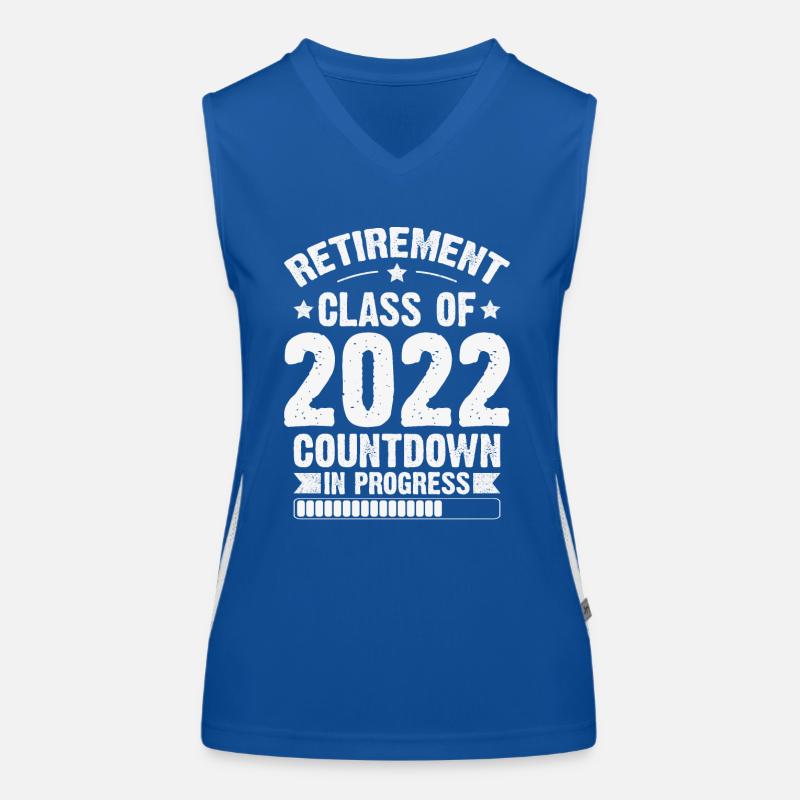 Retirement Class Of 2022 Countdown In Progress Women's Functional Contrast Tank Top