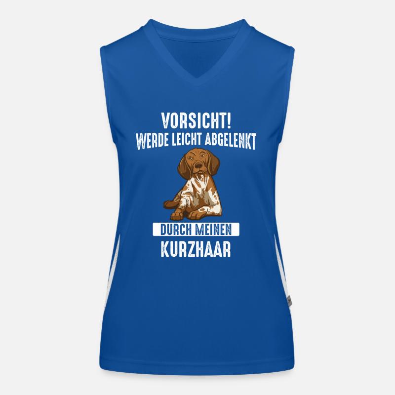 Deutsch Kurzhaar Hund Funktionelles Kontrast-Tank Top für Frauen