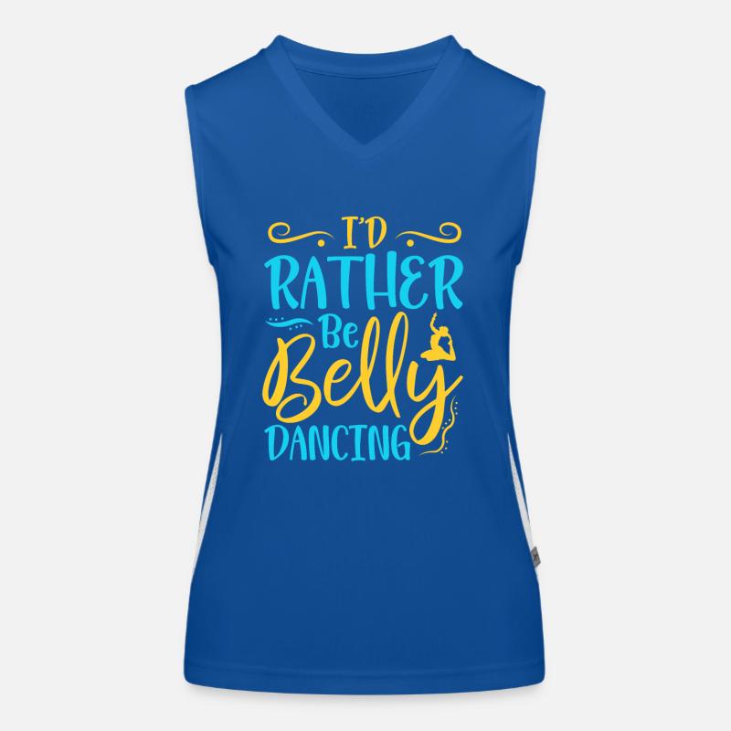 I'd Rather Be Belly Dancing Belly Dance Women's Functional Contrast Tank Top
