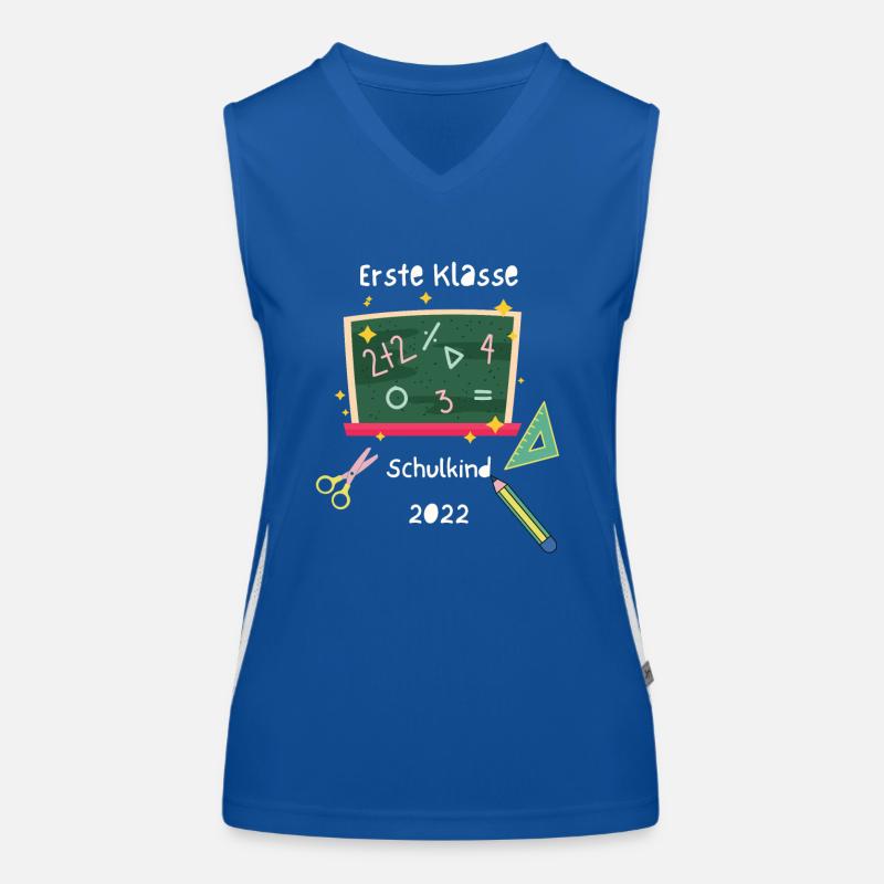 Erste Klasse Schulkind Funktionelles Kontrast-Tank Top für Frauen