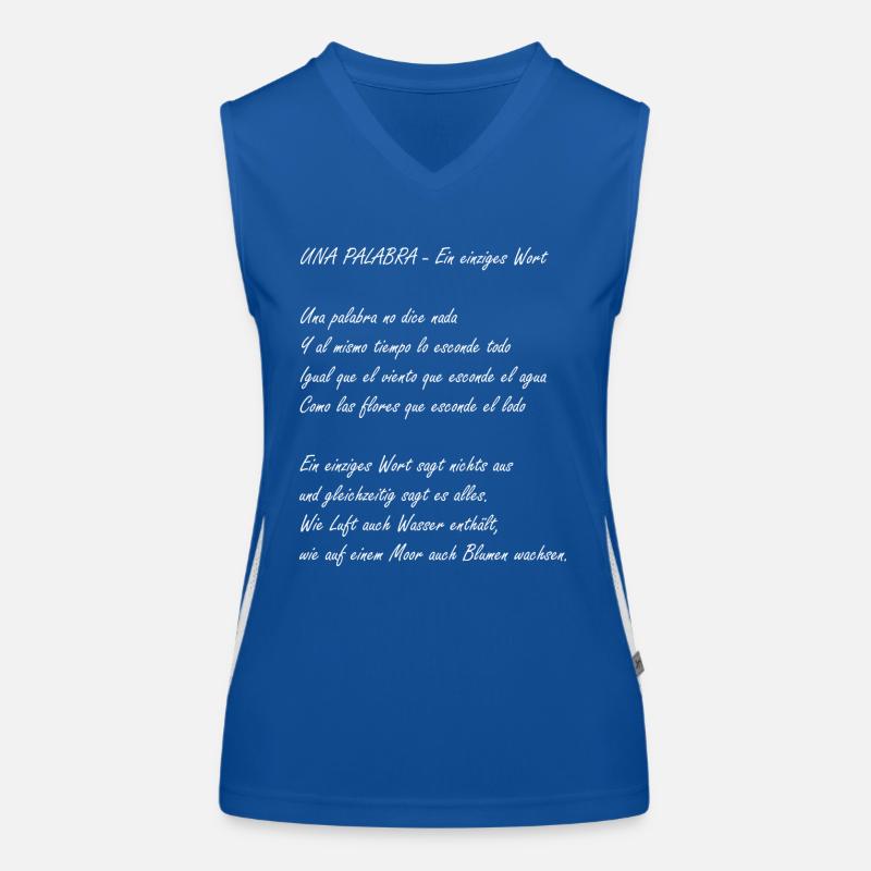 A single word Women's Functional Contrast Tank Top