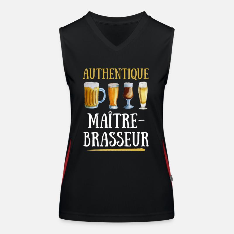 AUTHENTIQUE MAÏTRE BRASSEUR Débardeur respirant contrasté Femme