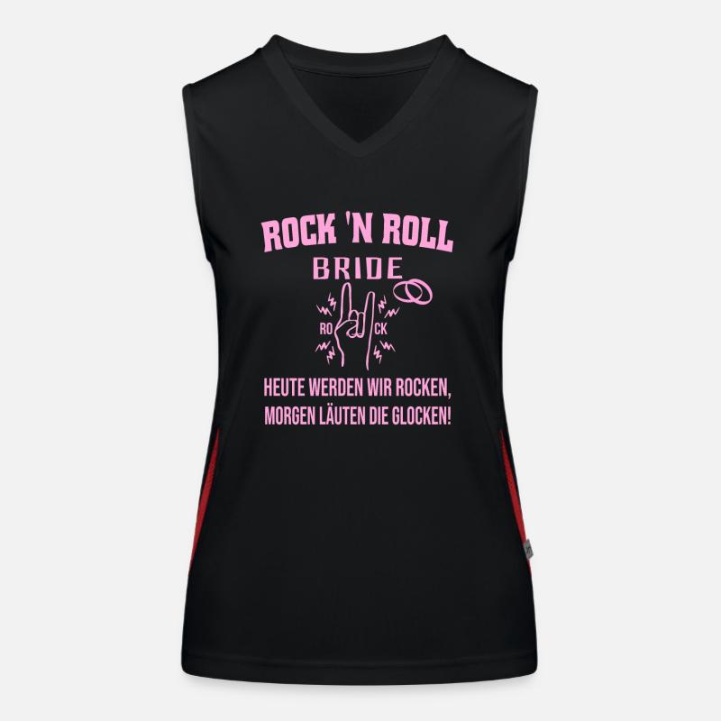 ROCK 'N ROLL BRIDE Funktionelles Kontrast-Tank Top für Frauen