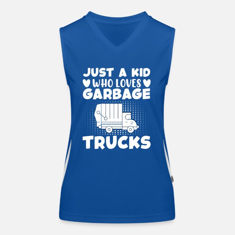 Müllauto Müllwagen Berufe Müllmann Müllabfuhr Funktionelles Kontrast-Tank Top für Frauen
