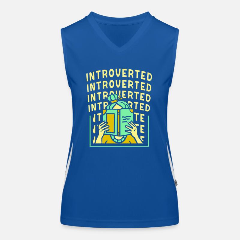 Introvertiert Introvertierter Sarkasmus Schüchtern Funktionelles Kontrast-Tank Top für Frauen