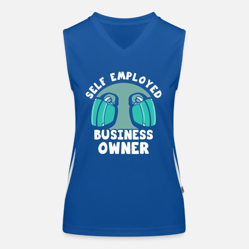 Selbständiger Geschäftsinhaber Selbstständig Funktionelles Kontrast-Tank Top für Frauen