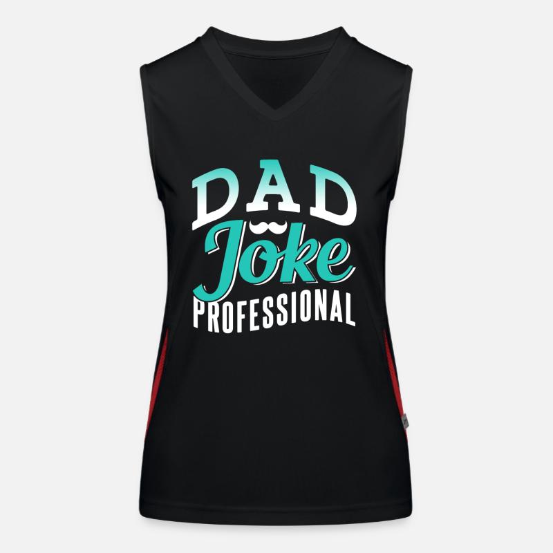 Papa Blague Papa Blague Père Blagues Débardeur respirant contrasté Femme