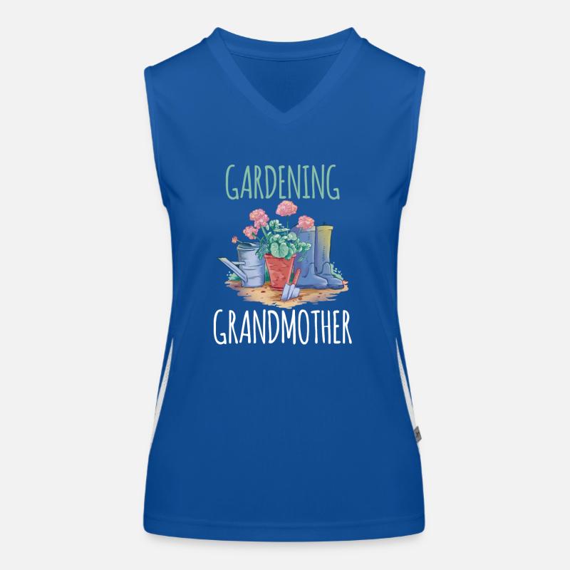 Gartenarbeit Großmutter Gärtnerin Oma Garten Funktionelles Kontrast-Tank Top für Frauen