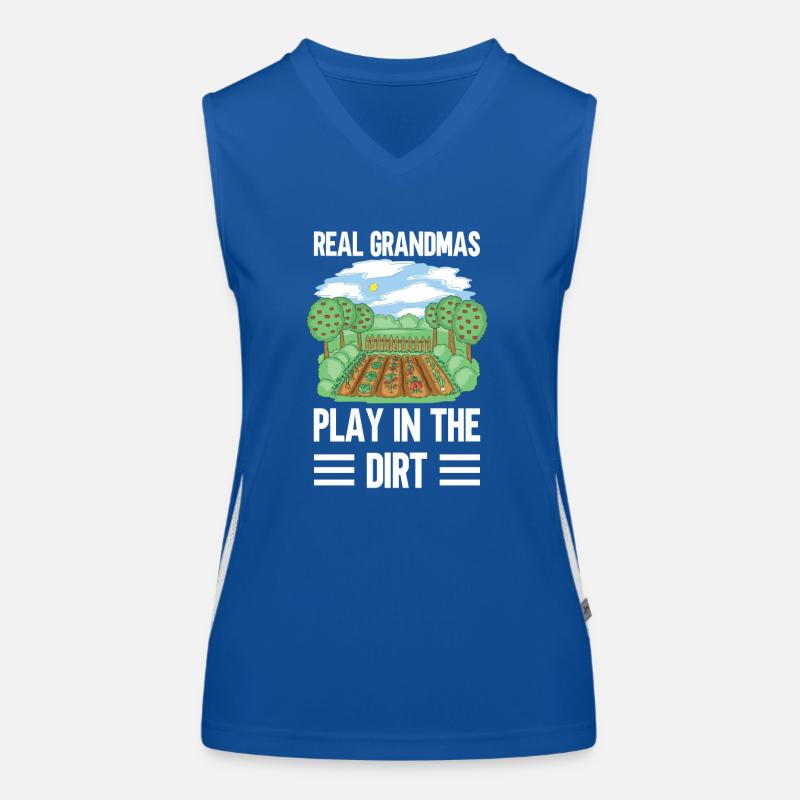Echte Omas Spielen Im Dreck Oma Großmutter Funktionelles Kontrast-Tank Top für Frauen