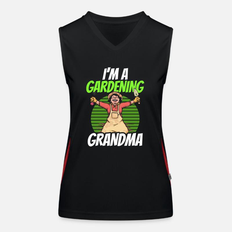 Ich Bin Eine Gärtnernde Oma Garten Großmutter Funktionelles Kontrast-Tank Top für Frauen
