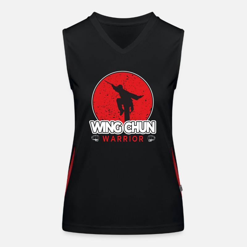 Wing Chun Krieger Trainer Kampfsport Kampfkunst Funktionelles Kontrast-Tank Top für Frauen