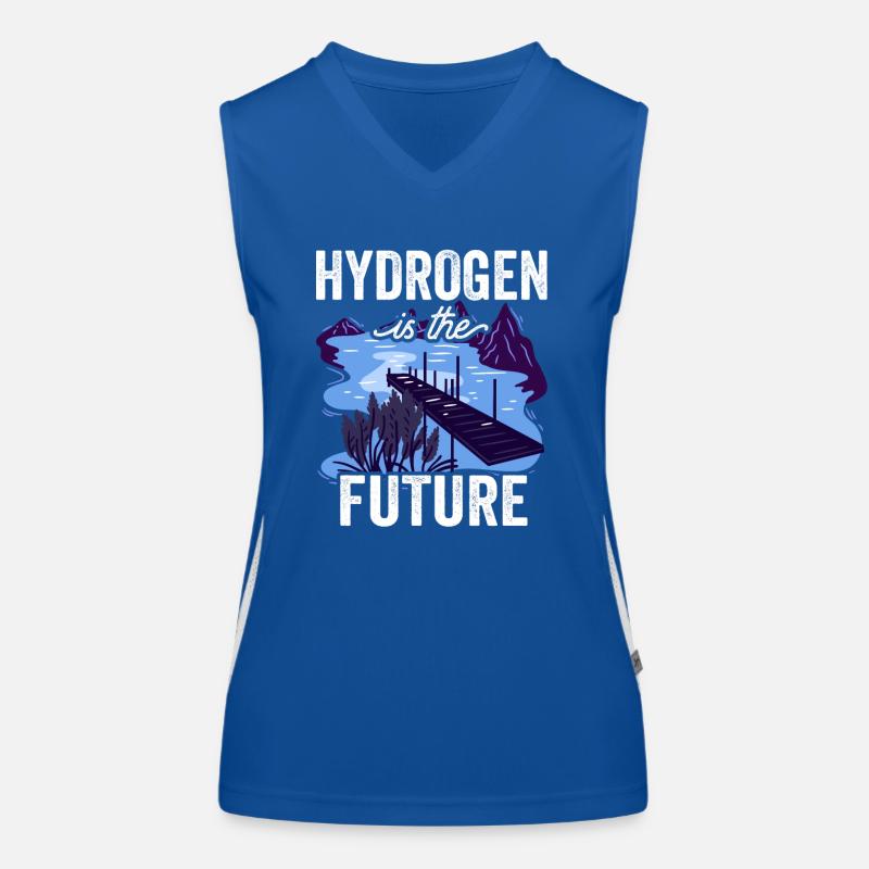 L’hydrogène est l’élément d’avenir hydrogène Débardeur respirant contrasté Femme