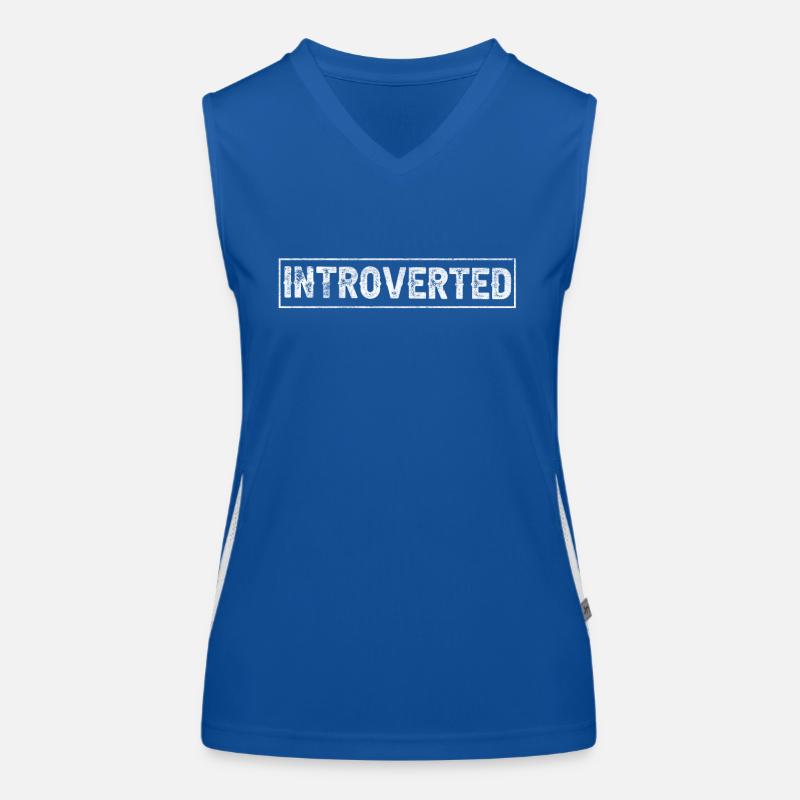 Introvertiert Schüchtern Introvertierter Sarkasmus Funktionelles Kontrast-Tank Top für Frauen