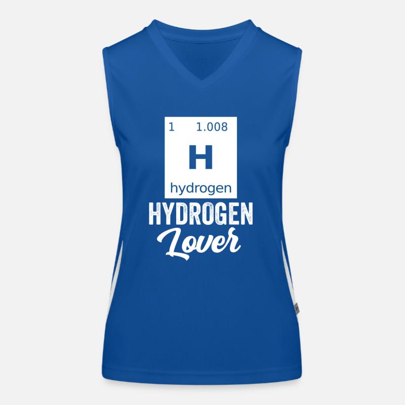 Hydrogen Lover Element Énergie hydrogène Débardeur respirant contrasté Femme