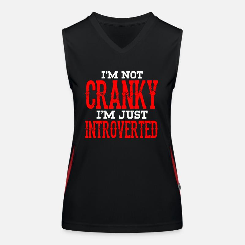 Bin Nicht Verschroben Ich Bin Nur Introvertiert Funktionelles Kontrast-Tank Top für Frauen