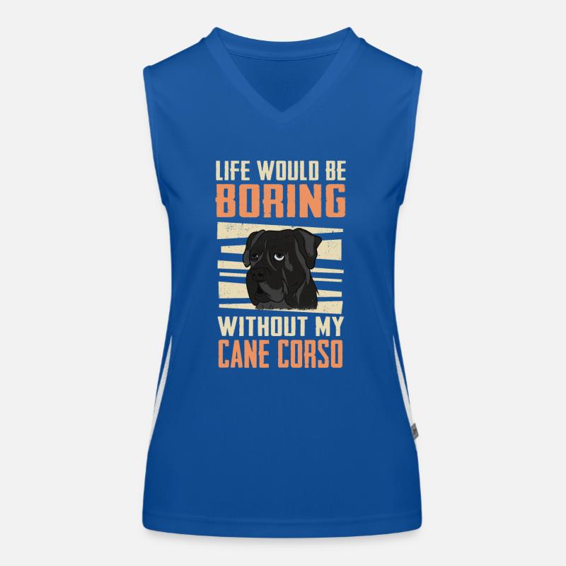 Cane Corso Hund Funktionelles Kontrast-Tank Top für Frauen