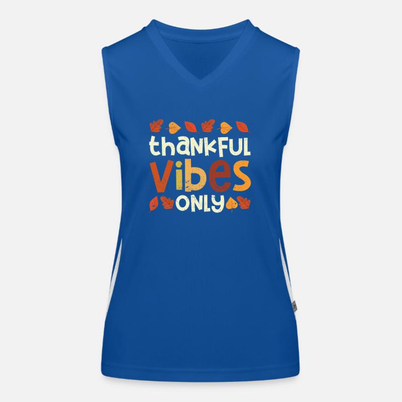 Funny Cute Thanksgiving Dinner Pilgrim Grateful Women's Functional Contrast Tank Top