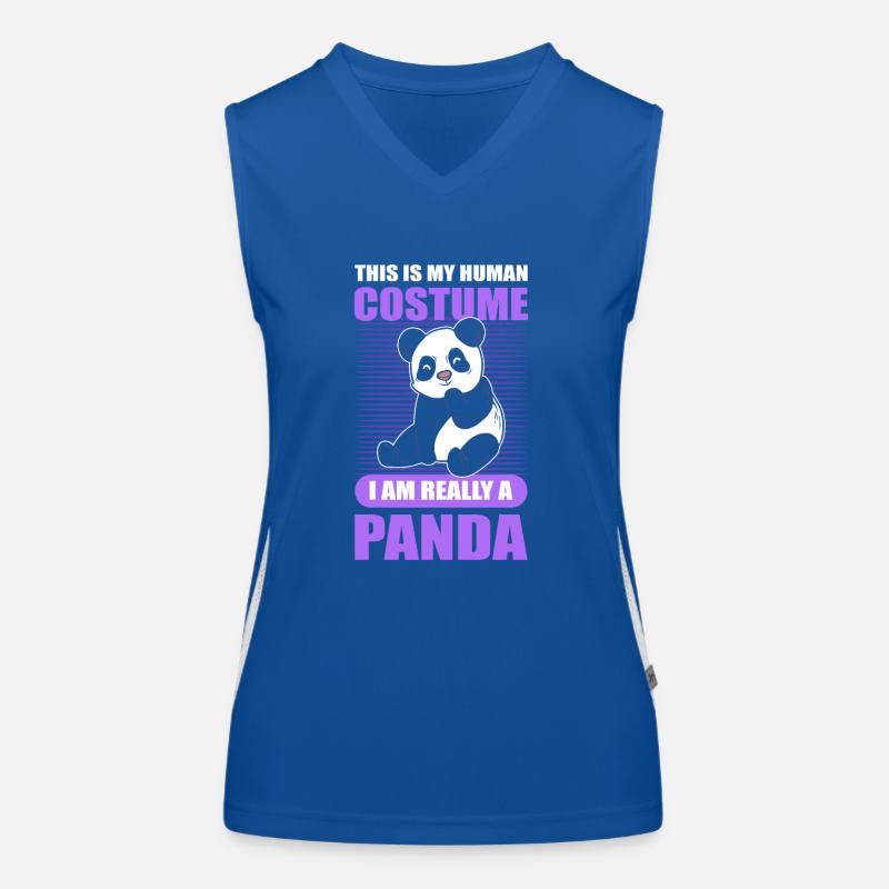 This Is My Human Costume I Am Really A Panda Funktionelles Kontrast-Tank Top für Frauen