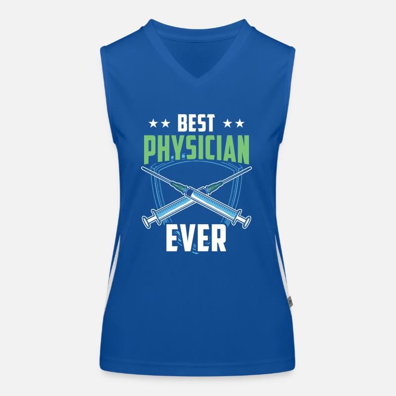 Der Beste Arzt Aller Zeiten Beruf Mediziner Doktor Funktionelles Kontrast-Tank Top für Frauen